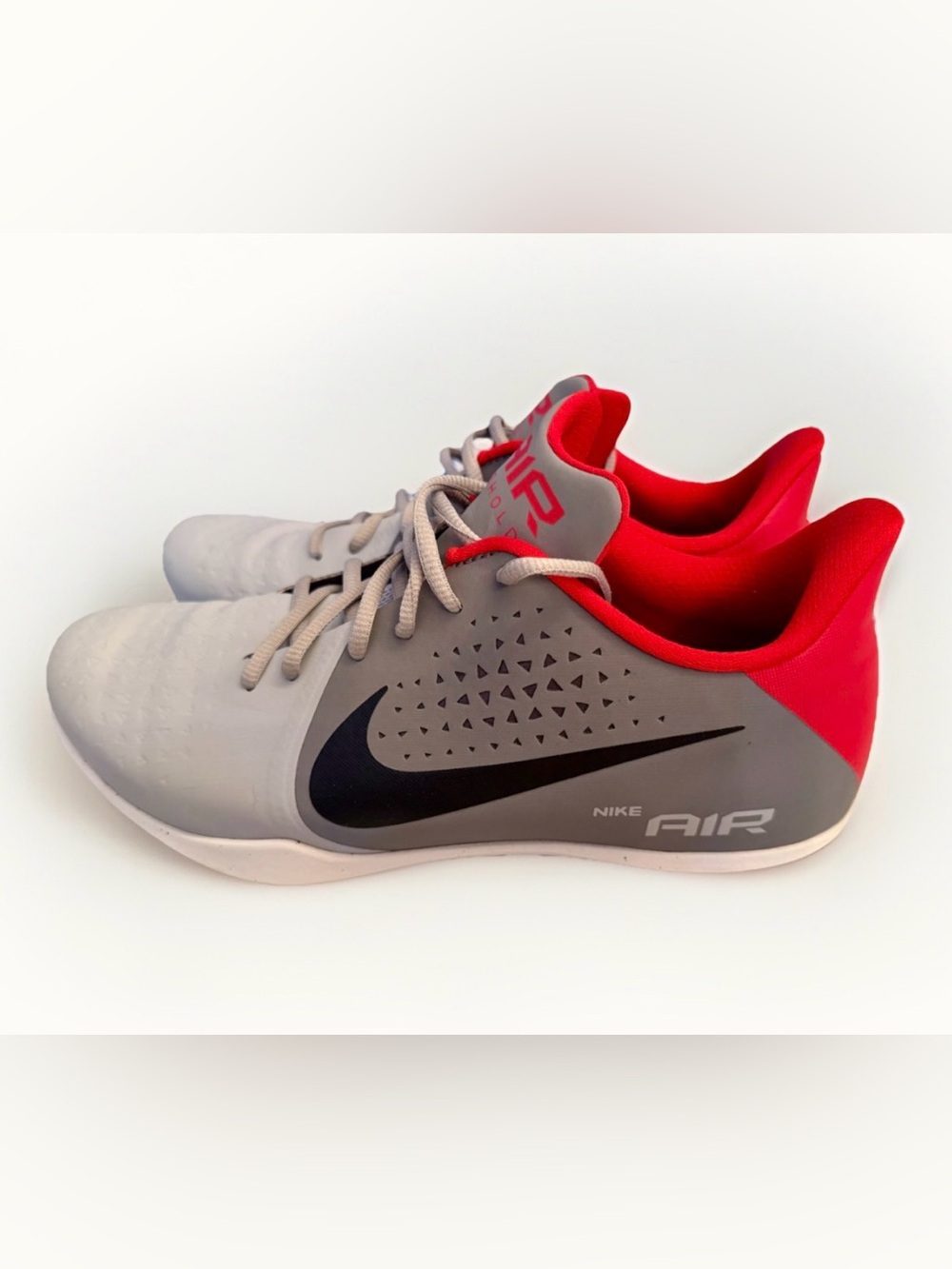 Nike Mens Air Behold Grey Basketball Sneakers 898450-003 Size 11